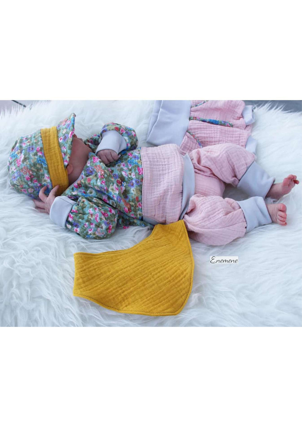 Babyset-Musling-Musselin-Schnittmuster-Baby-Newborn-Nähanleitung_Maedchen-3