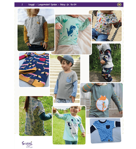 Schnittmuster Fjorden Snyggli Langarmshirt ebook Baby