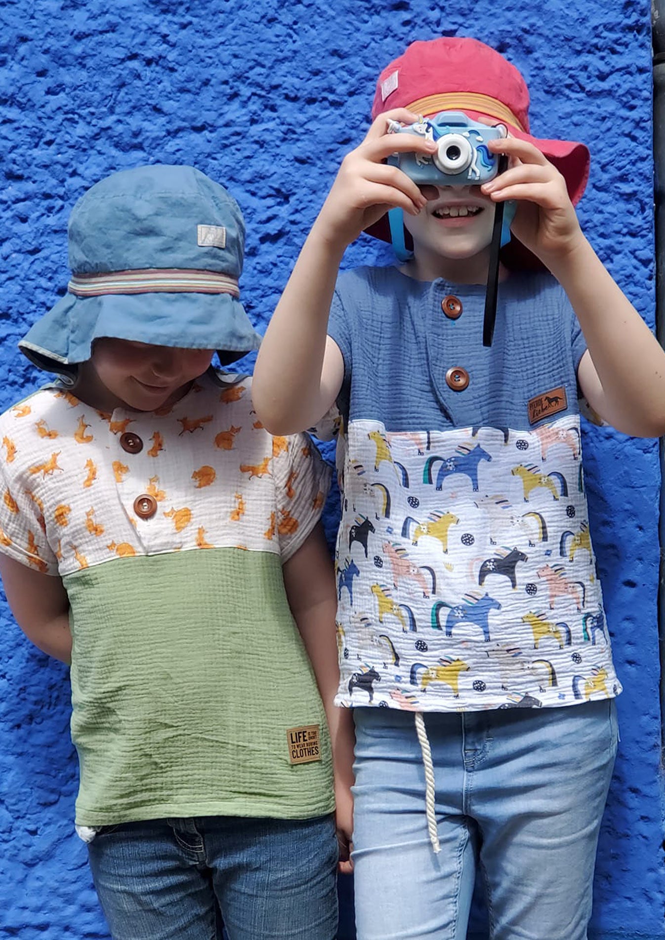 Galeriebilder-Snyggli-Musselin-Shirt-Solmusling-Schnittmuster-Leinen-Kinder-Teens-Sommer-Gr-128-170-Geschwister