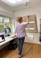 Galeriebilder-hochklappbarer-Zuschneidetisch-Snyggli-DIY-Bauanleitung-nähen-Schnittmuster_herunterklappbar