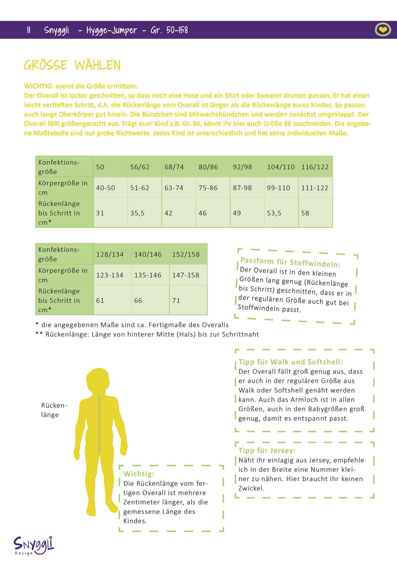 Hygge Jumper Schnittmuster ebook Snyggli Baby Kinder