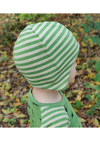 Schnittmuster-Snyggli-Helm-Muetze-Hjelmhue-Baby-Kinder-KU-32-59-Wolle-Seide-gruen