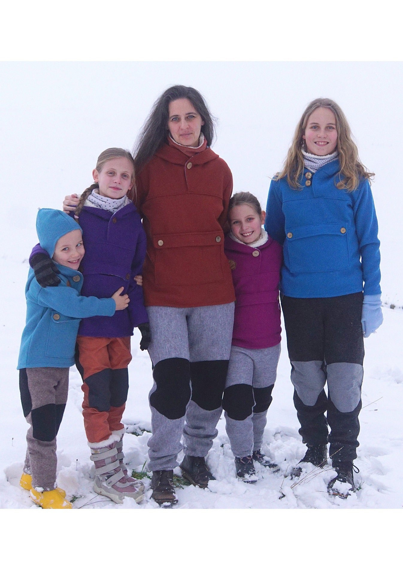Schnittmuster-Snyggli-Nähanleitung-Outdoorhose-Hej-Vinter-high-waist-Damen-Walk-Softshell-Hej-Varmen-Family