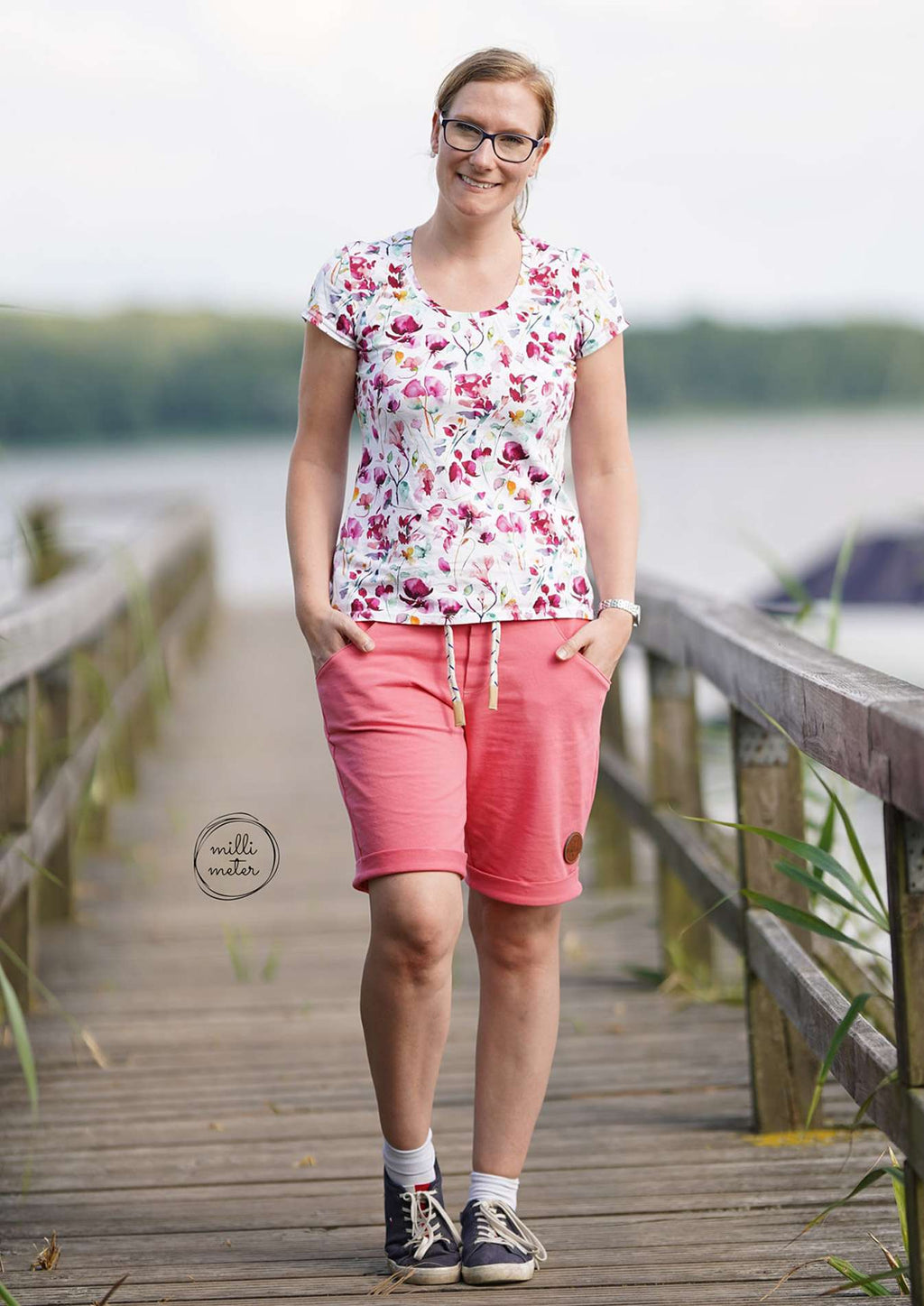 Short-Solbad-kurze-Hose-Damen-Schnittmuster-Snyggli-Knielänge