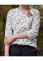 Snyggli-Musselin-Bluse-Hjertemusling-Damen-Gr-32-50-Schnittmuster-Gummisaum