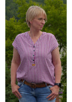 Snyggli-Musselin-Bluse-Hjertemusling-Damen-Gr-32-50-Schnittmuster-Karo