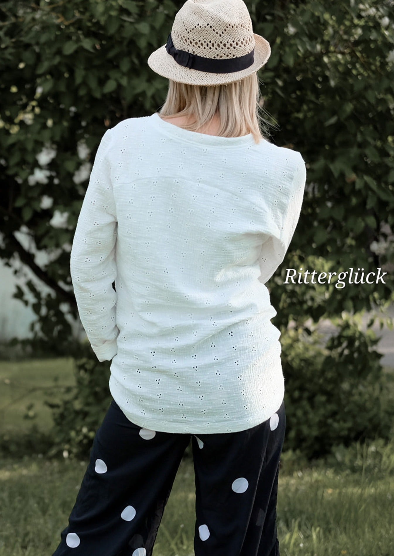 Snyggli-Musselin-Bluse-Hjertemusling-Damen-Gr-32-50-Schnittmuster-Lochmusselin