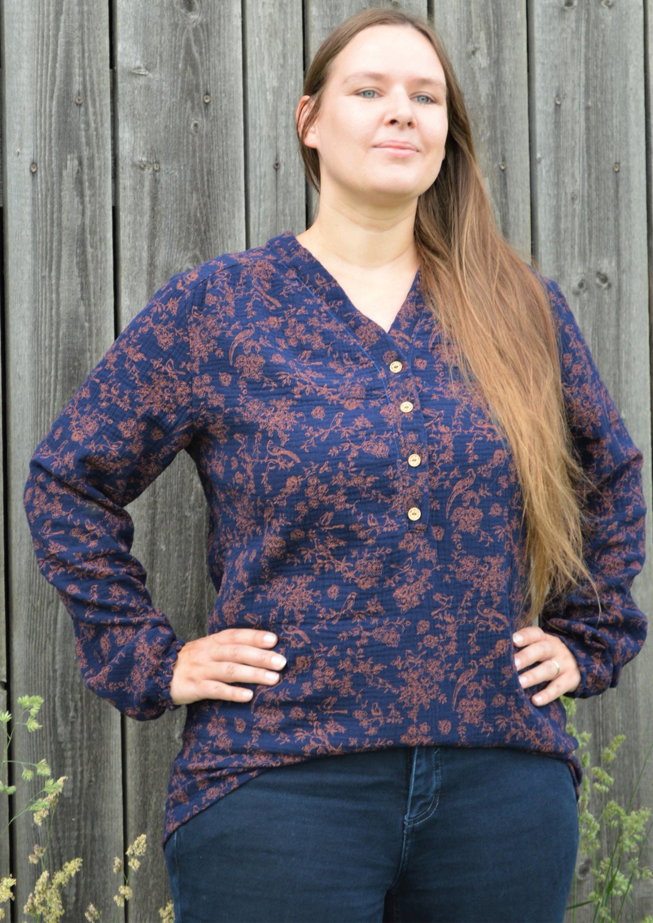 Snyggli-Musselin-Bluse-Hjertemusling-Damen-Gr-32-50-Schnittmuster-blumen