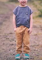 Snyggli-Musselin-Hose-Strandmusling-Schnittmuster-Leinen-Babys-Kinder-Sommer-Gr-56-122-Kupfer