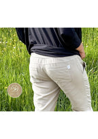 Snyggli-Musselin-Hose-Strandmusling-Schnittmuster-Leinen-Damen-low-waist--Sommer-Gr-32-50-beige