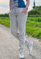 Snyggli-Musselin-Hose-Strandmusling-Schnittmuster-Leinen-Damen-low-waist--Sommer-Gr-32-50-grau-leinen