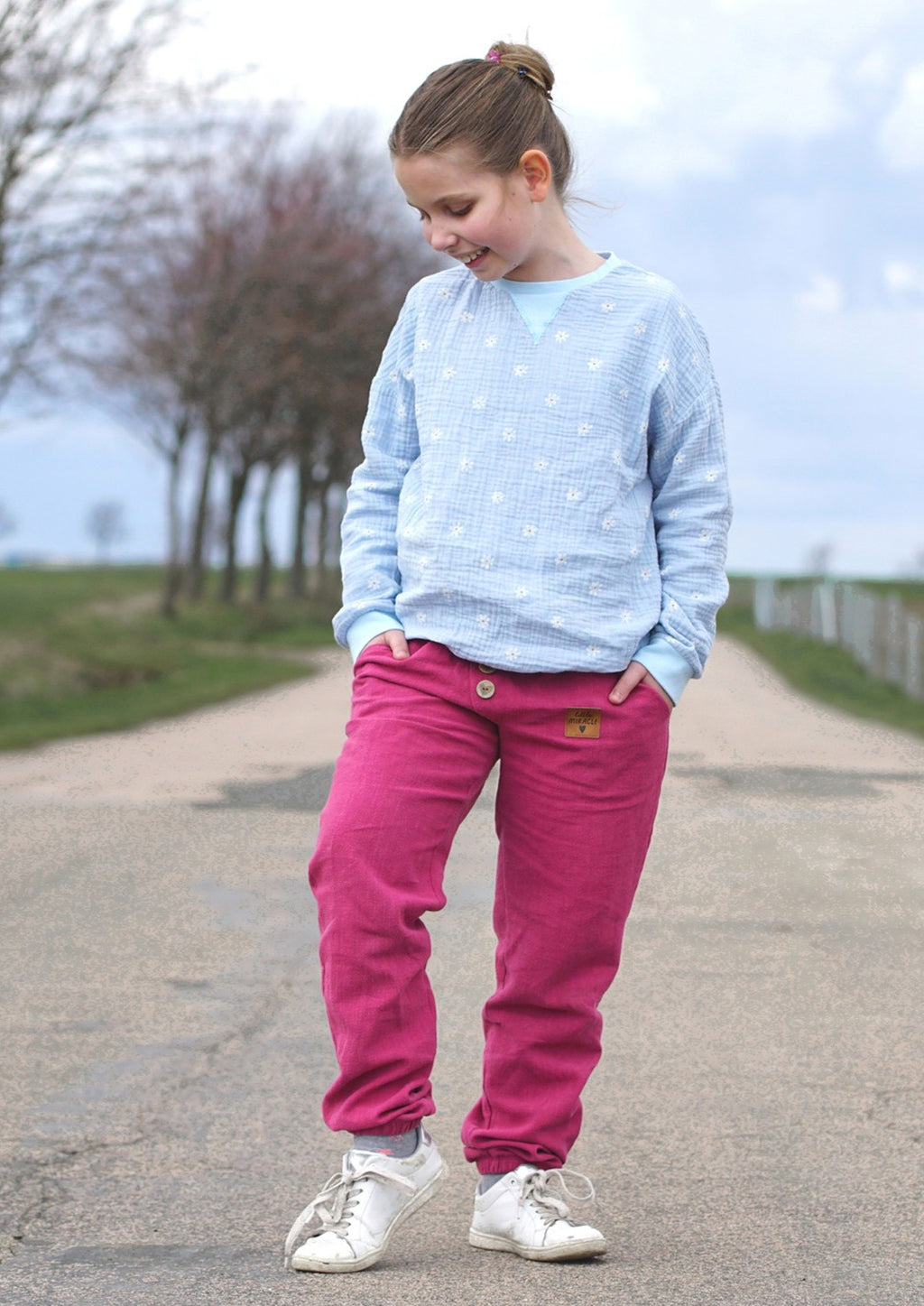 Snyggli-Musselin-Hose-Strandmusling-Schnittmuster-Leinen-Teens-Kinder-Sommer-Gr-128-170-pink-oversized-sweater