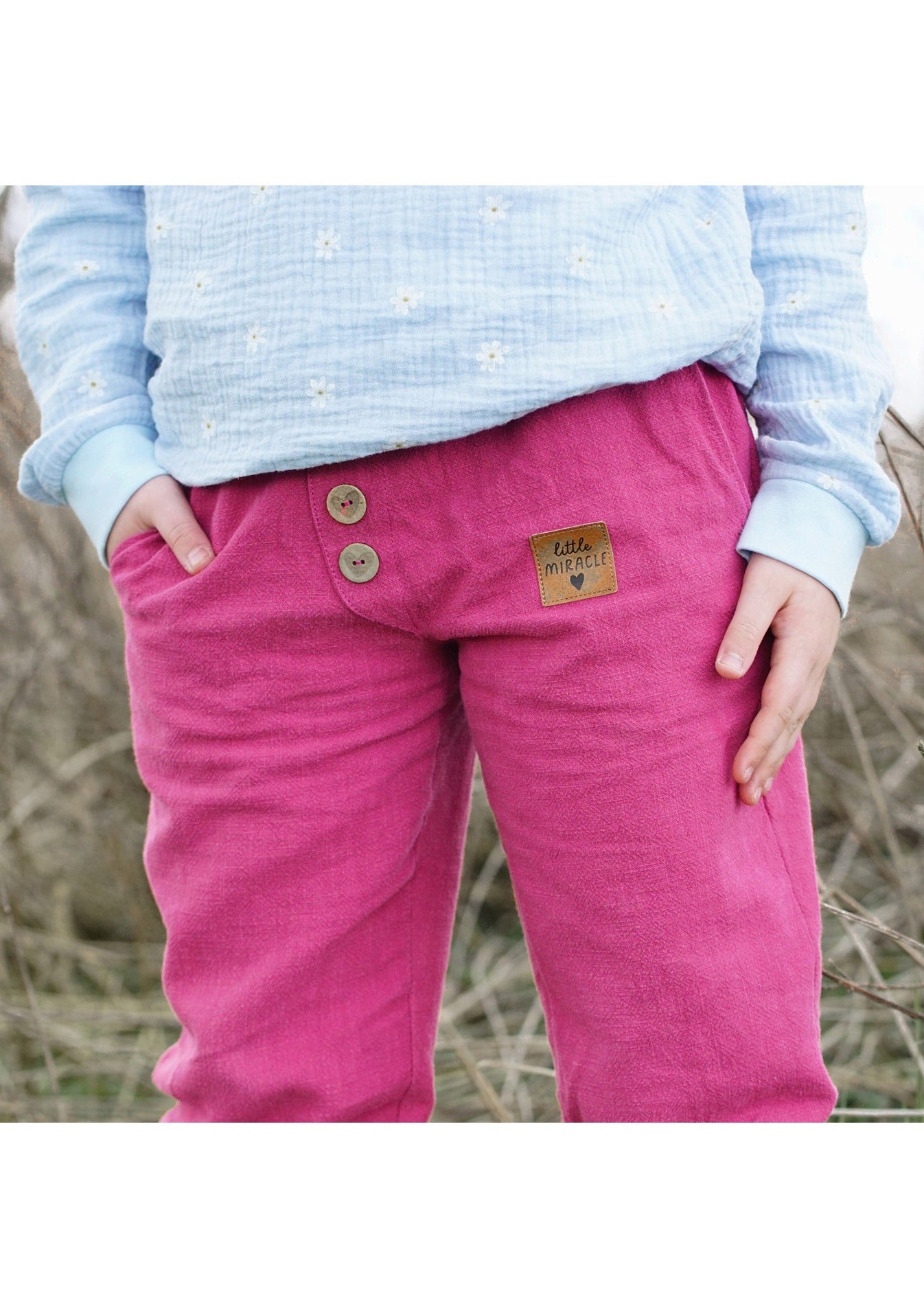 Snyggli-Musselin-Hose-Strandmusling-Schnittmuster-Leinen-Teens-Kinder-Sommer-Gr-128-170-pink