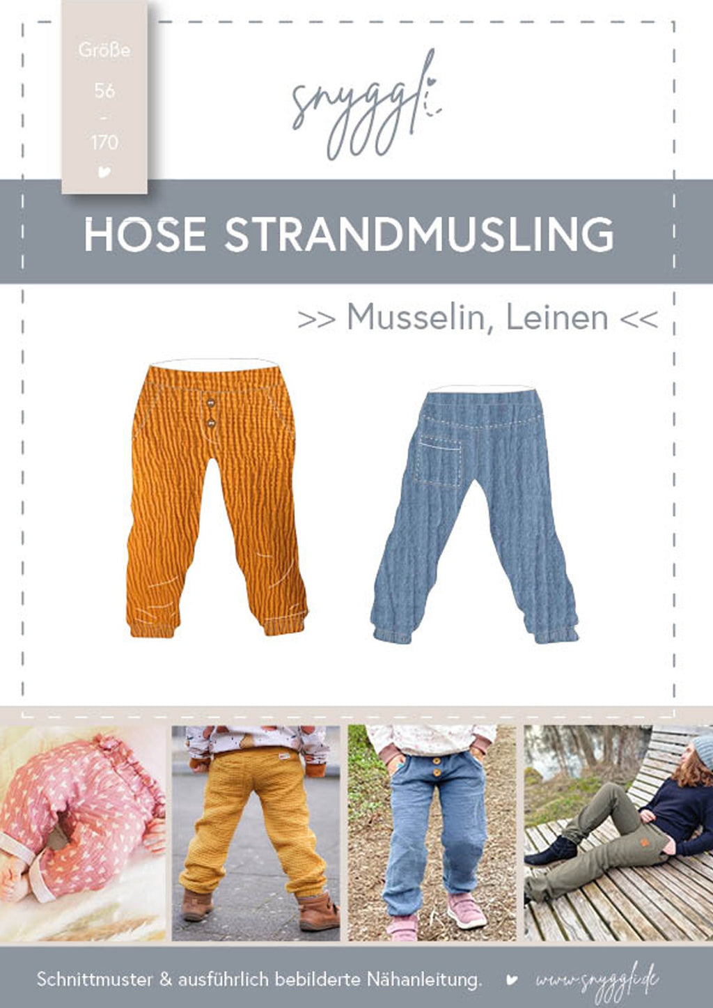 Snyggli-Musselin-Hose-Strandmusling-Schnittmuster-Leinen-Teens-Kinder-Sommer-Gr-56-170-cover