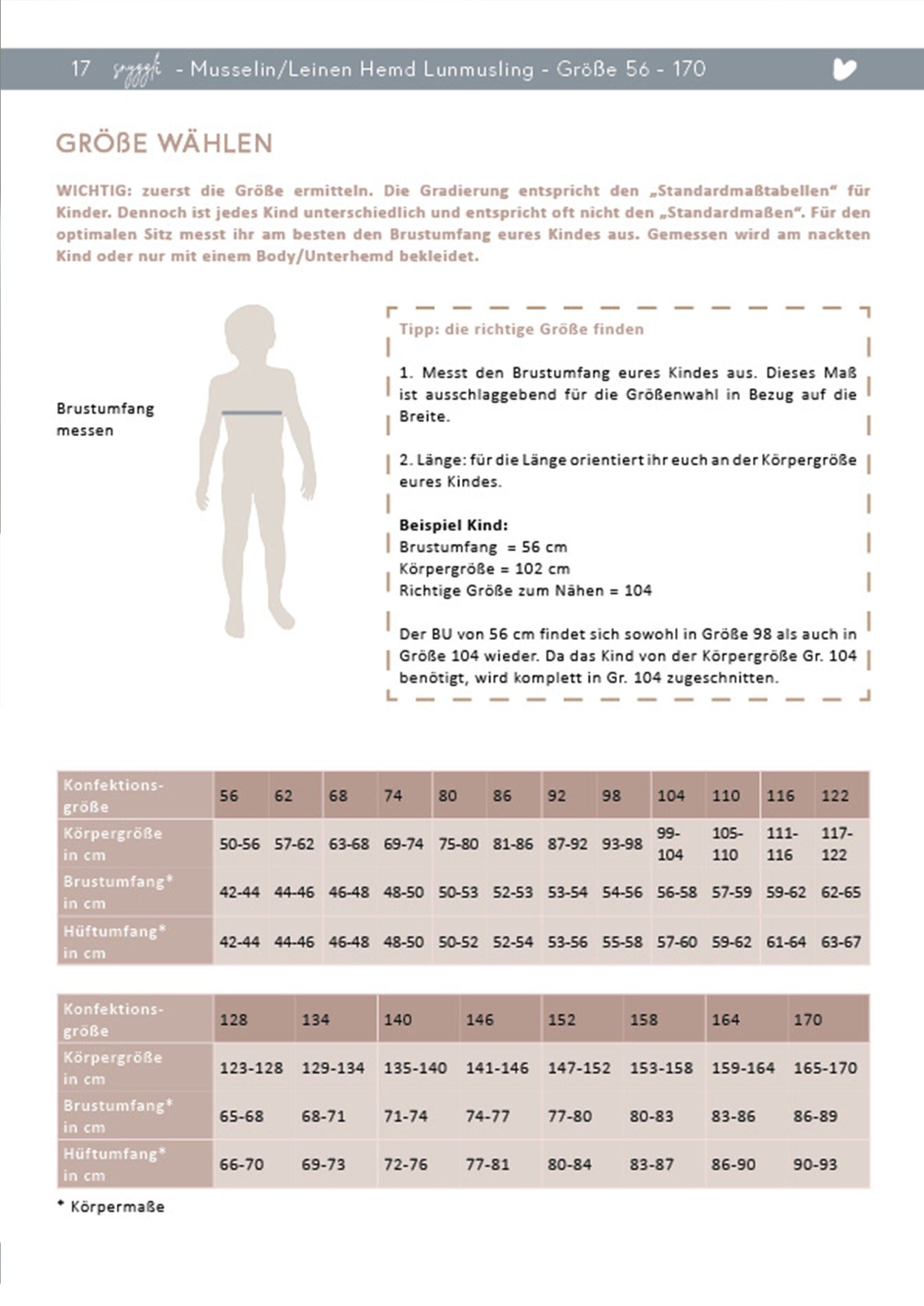 Snyggli-Musselin-Leinenhemd-Lunmusling-Schnittmuster-Ebook-Junge-Mädchen-Babys-Kinder-Gr-56-170-Größentabelle