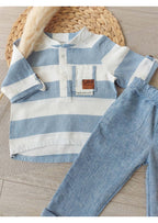 Snyggli-Musselin-Leinenhemd-Lunmusling-Schnittmuster-Ebook-Junge-Mädchen-Babys-Kinder-Gr-56-170-Streifen