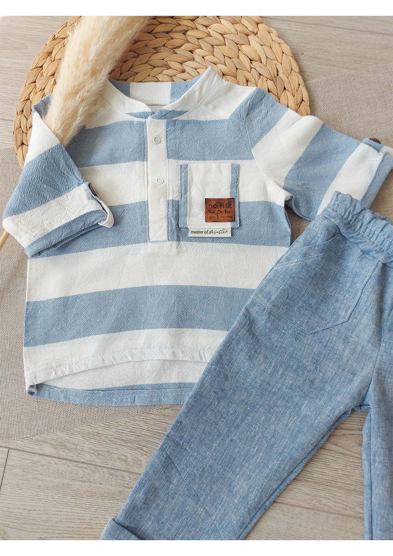 Snyggli-Musselin-Leinenhemd-Lunmusling-Schnittmuster-Ebook-Junge-Mädchen-Babys-Kinder-Gr-56-170-Streifen