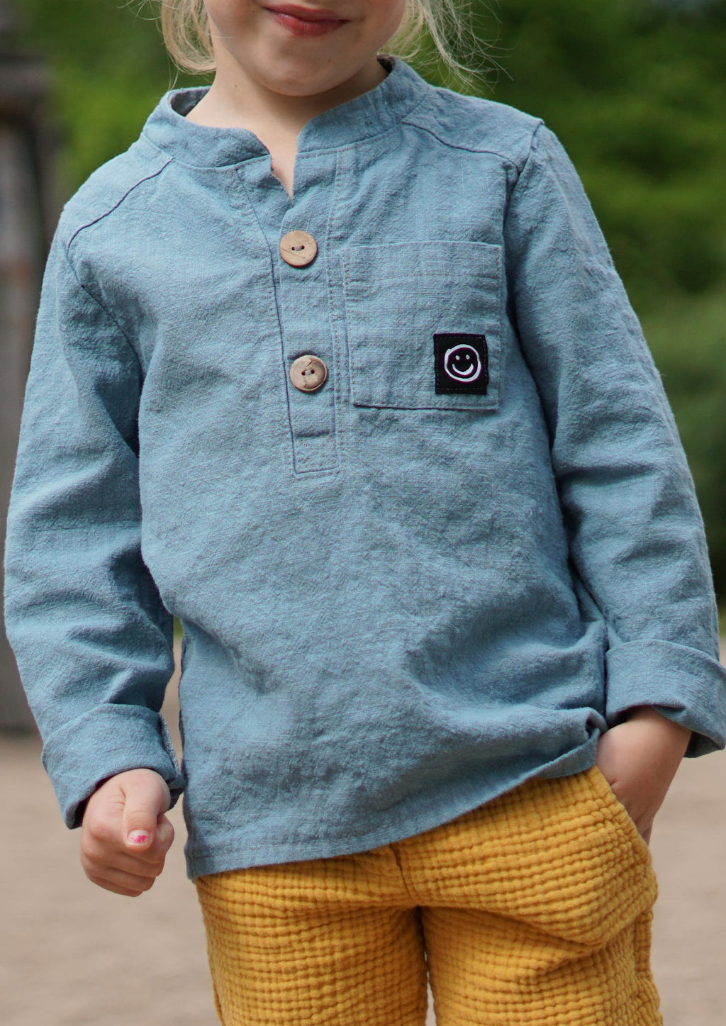 Snyggli-Musselin-Leinenhemd-Lunmusling-Schnittmuster-Ebook-Junge-Mädchen-Babys-Kinder-Gr-56-170-hose-strandmusling