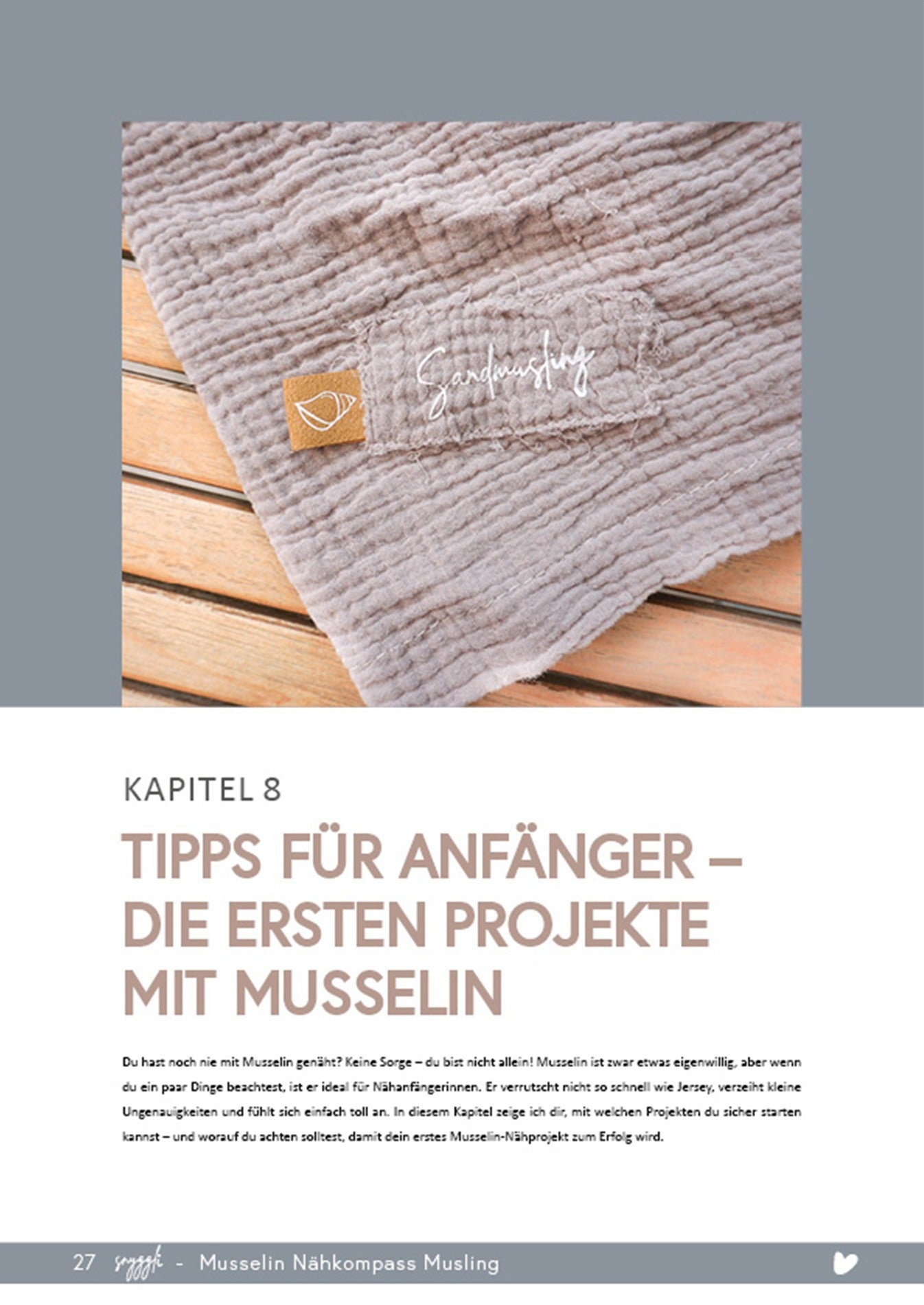 musselin schlafsack schnittmuster Musselin Kompass Musling | Nähguide