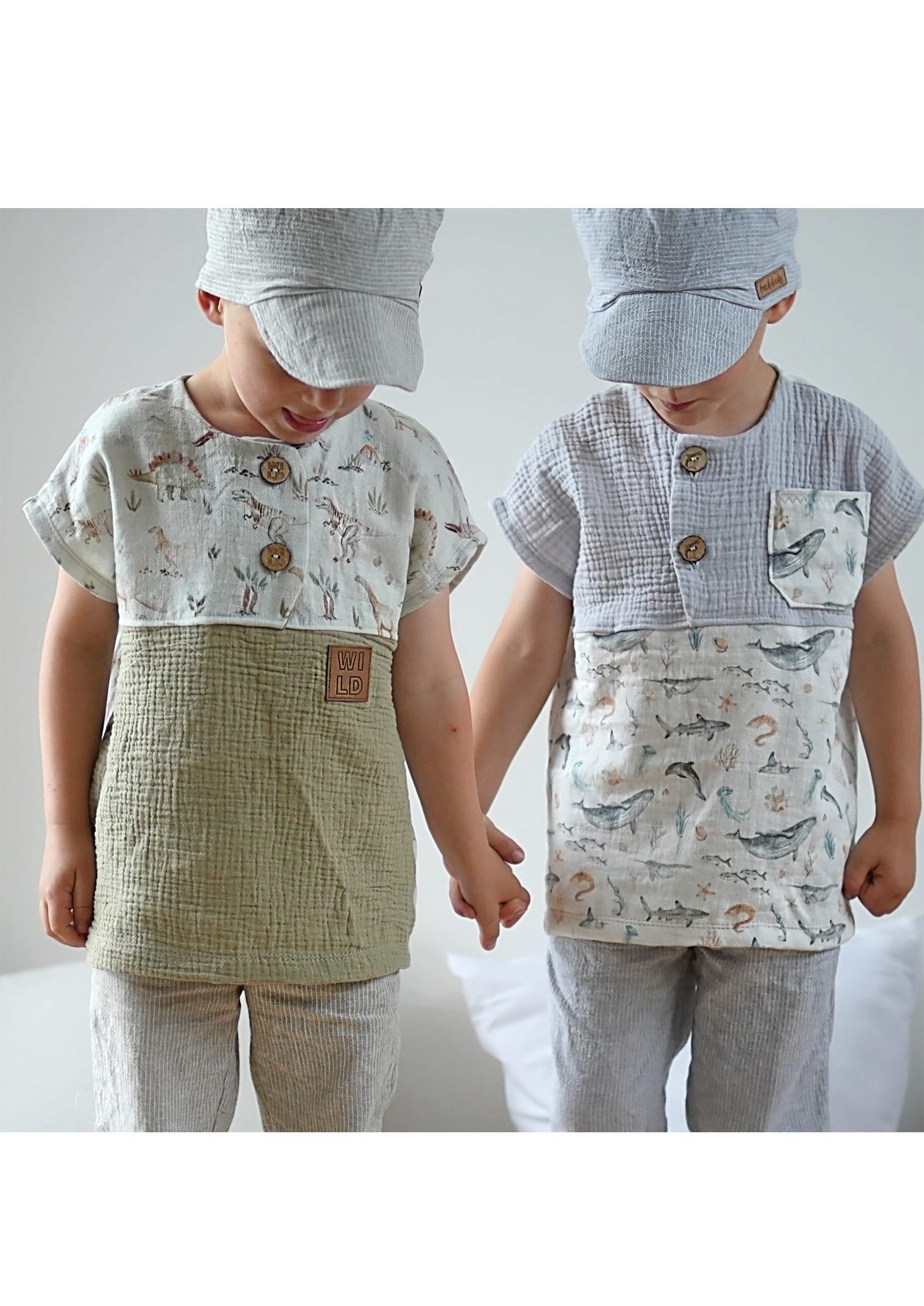 Snyggli-Musselin-Shirt-Solmusling-Schnittmuster-Leinen-Babys-Kinder-Sommer-Gr-56-122-Geschwister