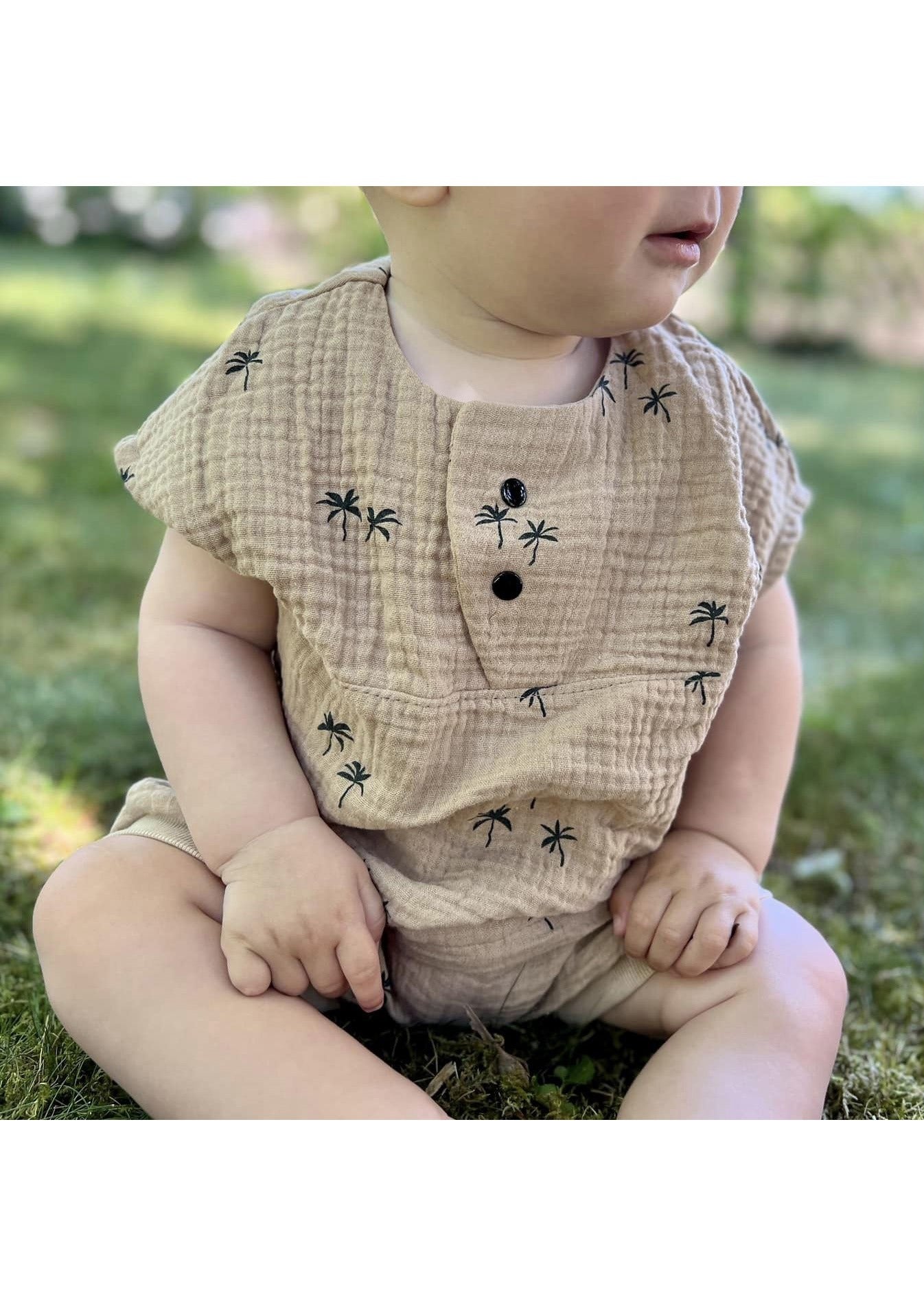 Snyggli-Musselin-Shirt-Solmusling-Schnittmuster-Leinen-Babys-Kinder-Sommer-Gr-56-122-Palmen