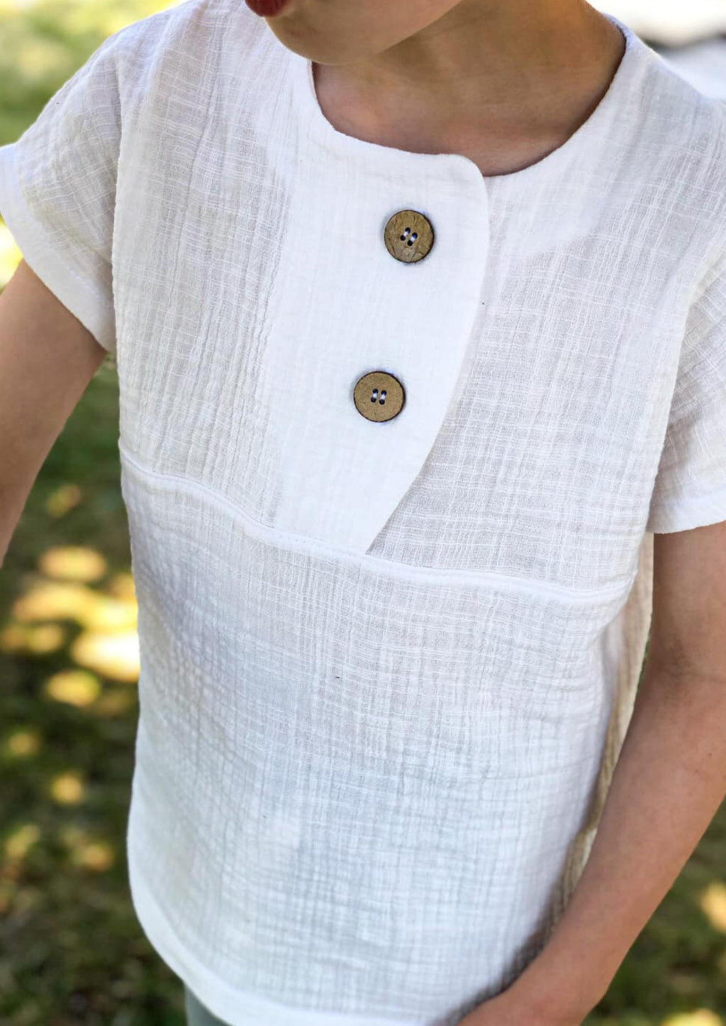 Snyggli-Musselin-Shirt-Solmusling-Schnittmuster-Leinen-Babys-Kinder-Sommer-Gr-56-122-weiß-Junge