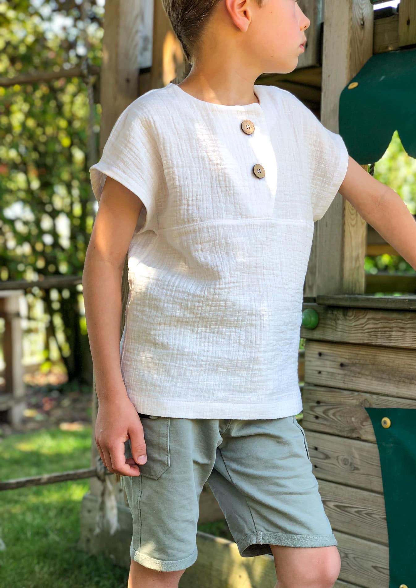 Snyggli-Musselin-Shirt-Solmusling-Schnittmuster-Leinen-Babys-Kinder-Sommer-Gr-56-122-weiß