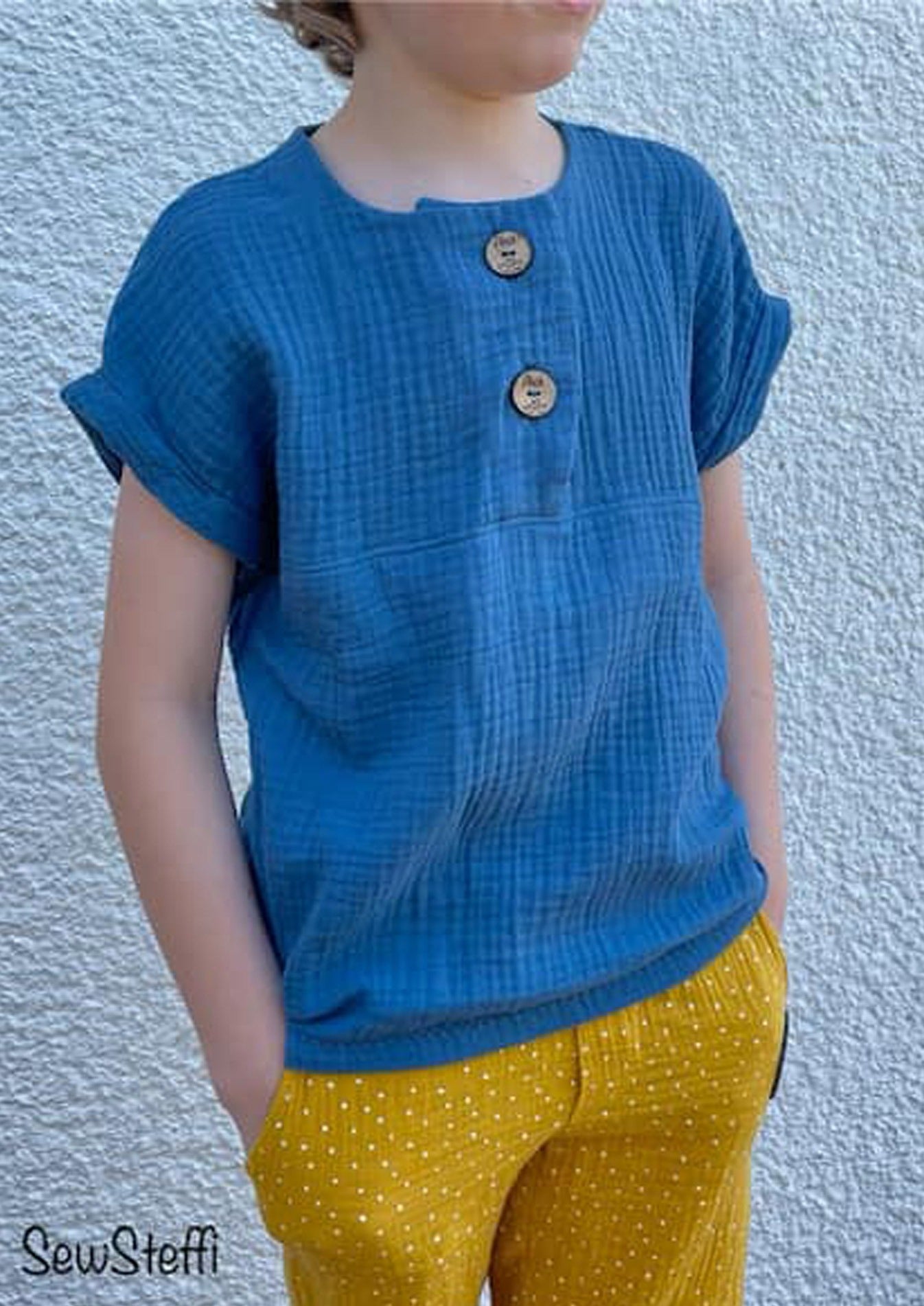 Snyggli-Musselin-Shirt-Solmusling-Schnittmuster-Leinen-Kinder-Teens-Sommer-Gr-128-170-Junge