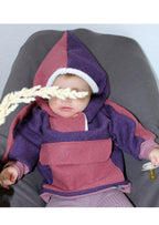 Snyggli-Outdoorhoodie-Hej-Sne-Walkhoodie-Wollwalk-Schnittmuster-Junge-Mädchen-Babys-Kinder-Gr-56-170-Lila