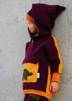 Snyggli-Outdoorhoodie-Hej-Sne-Walkhoodie-Wollwalk-Schnittmuster-Junge-Mädchen-Babys-Kinder-Gr-56-170-Walk-Mütze