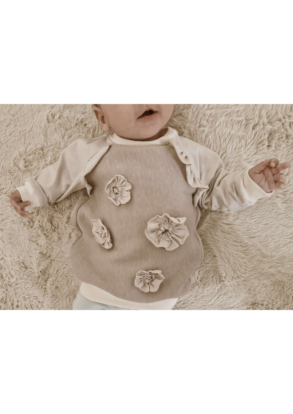 Snyggli-Raglan-Sweater-Farverig-Rüschen-Volant-Babys-Kinder-Teens-Schnittmuster-Gr-56-170-Baby-Mädchen-blumen