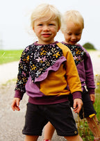 Snyggli-Raglan-Sweater-Farverig-Rüschen-Volant-Babys-Kinder-Teens-Schnittmuster-Gr-56-170-Geschwister