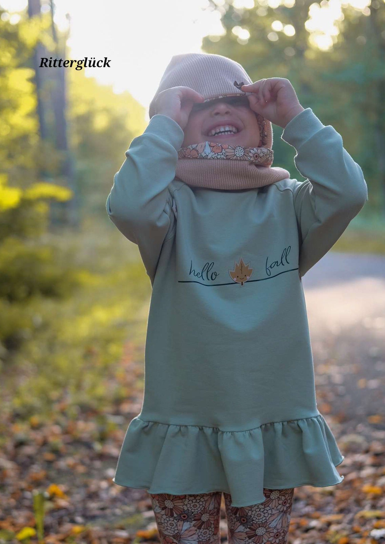 Snyggli-Raglan-Sweater-Farverig-Rüschen-Volant-Babys-Kinder-Teens-Schnittmuster-Gr-56-170-Mädchen-Volant-Saum