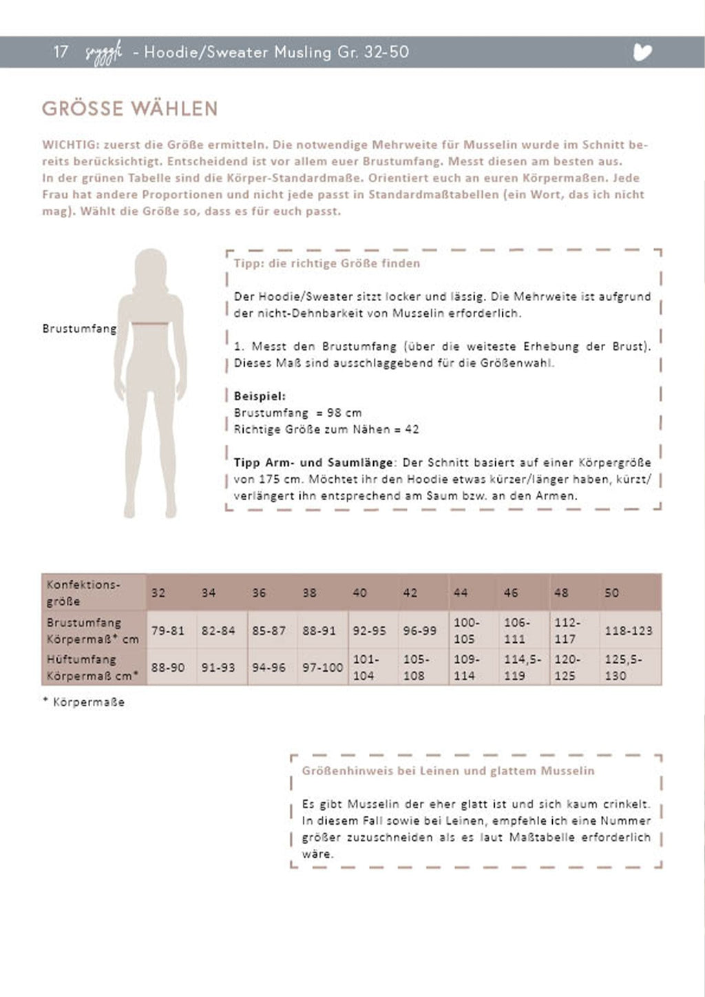 Snyggli-Schnittmuster-Hoodie-Musling-Musselin-Damen-Maßtabelle_neues-layout