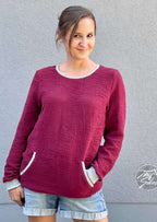 Snyggli-Schnittmuster-Hoodie-Musling-Musselin-Damen-Sweater-weiter-Halsausschnitt-kangarootasche