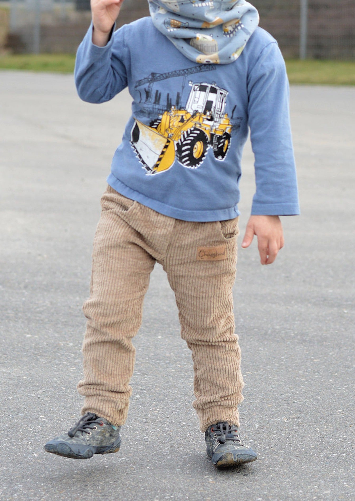 Snyggli-Schnittmuster-Hose-Elsker-Luften-Cord-Stretchcord-Babys-Kinder-Teens-Junge-Mädchen-Gr-56-122-Cord-beige