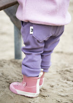 Snyggli-Schnittmuster-Hose-Elsker-Luften-Cord-Stretchcord-Babys-Kinder-Teens-Junge-Mädchen-Gr-56-122-Cord-lila