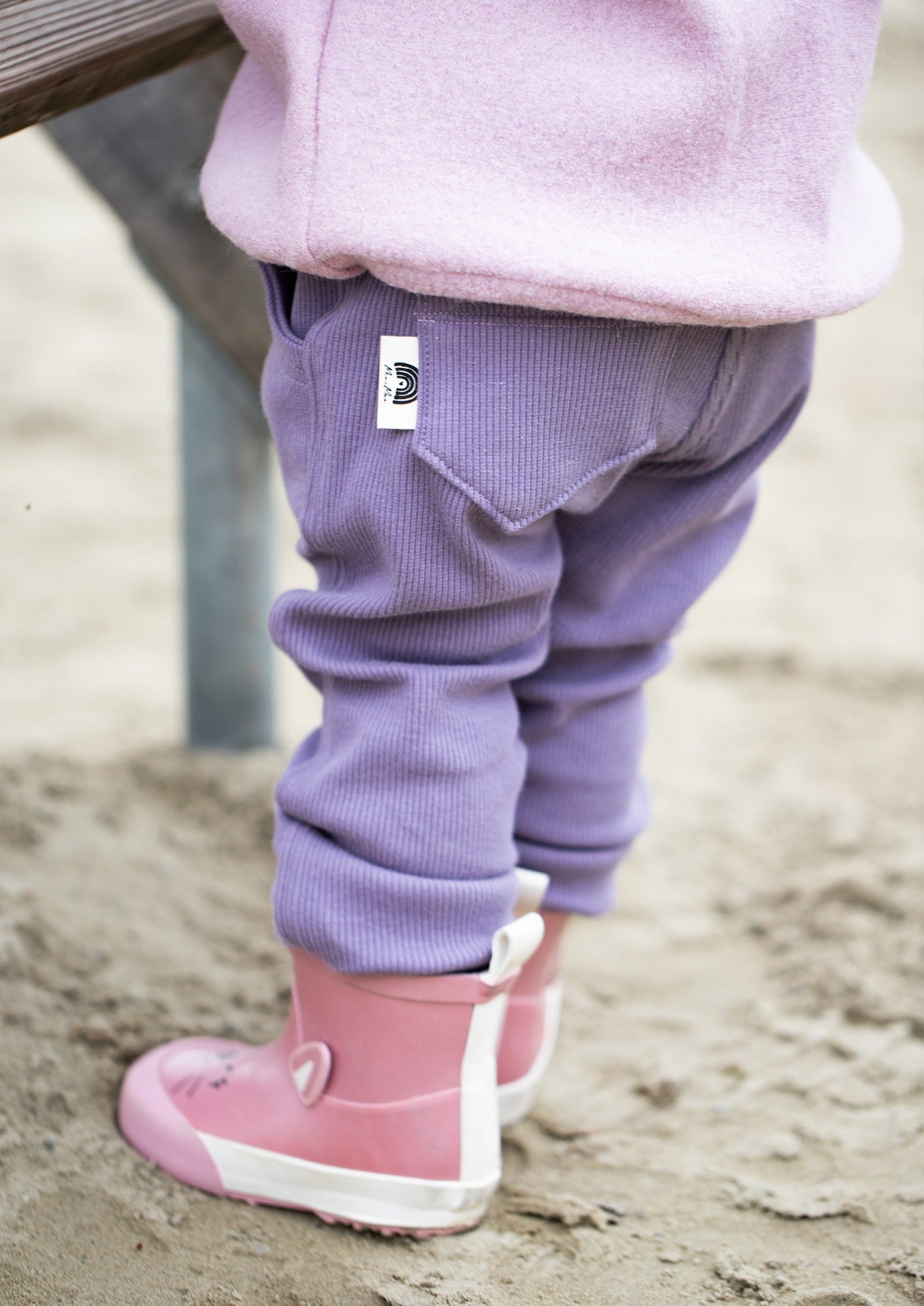 Snyggli-Schnittmuster-Hose-Elsker-Luften-Cord-Stretchcord-Babys-Kinder-Teens-Junge-Mädchen-Gr-56-122-Cord-lila