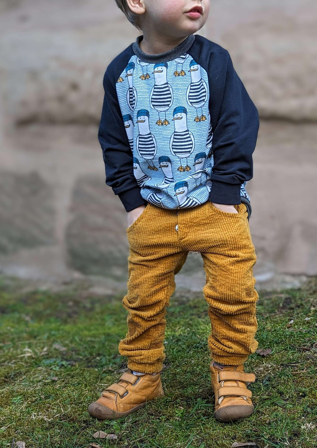 Snyggli-Schnittmuster-Hose-Elsker-Luften-Cord-Stretchcord-Babys-Kinder-Teens-Junge-Mädchen-Gr-56-122-cord-farverig