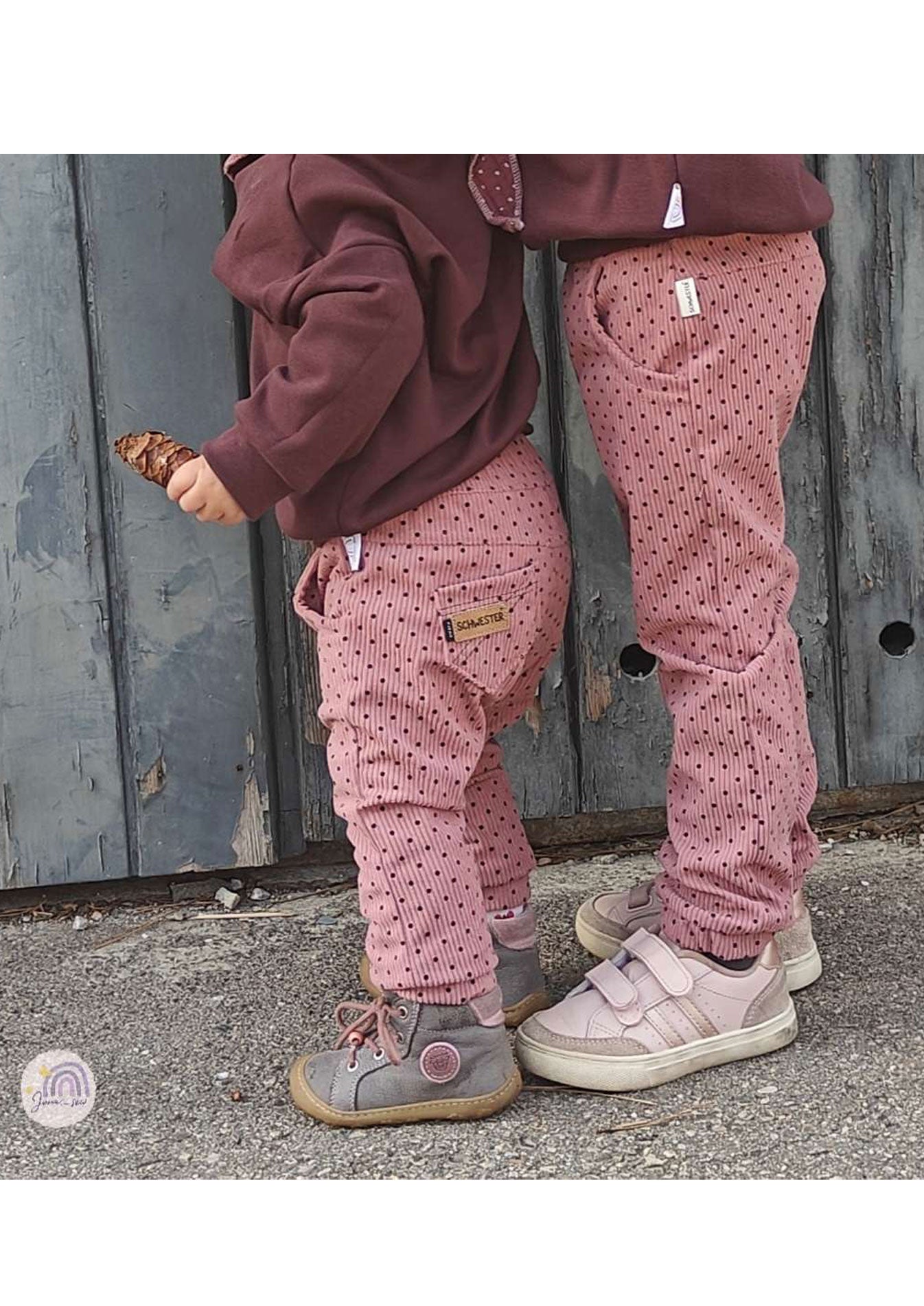 Snyggli-Schnittmuster-Hose-Elsker-Luften-Cord-Stretchcord-Babys-Kinder-Teens-Junge-Mädchen-Gr-56-122-geschwister