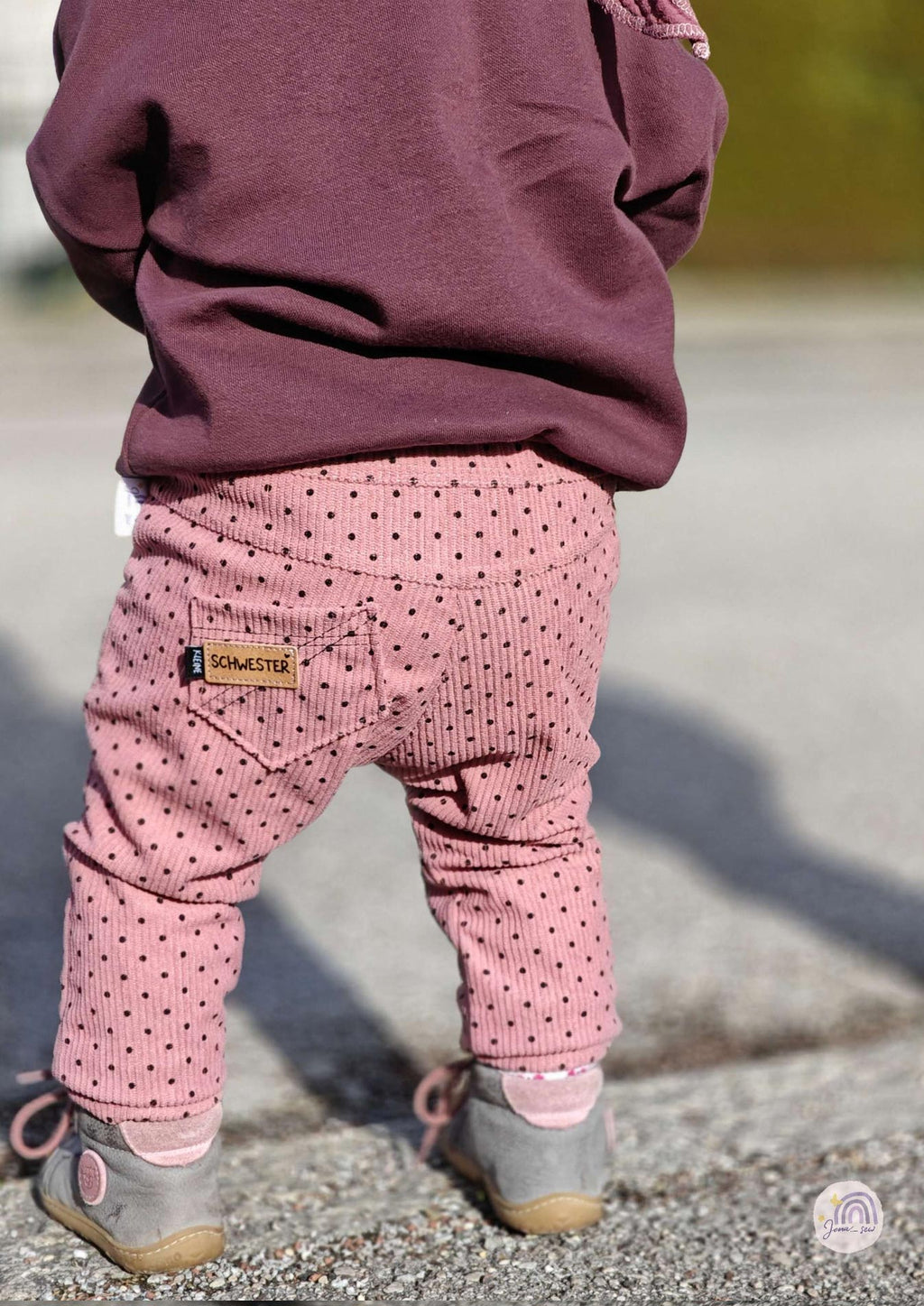 Snyggli-Schnittmuster-Hose-Elsker-Luften-Cord-Stretchcord-Babys-Kinder-Teens-Junge-Mädchen-Gr-56-122-punkte