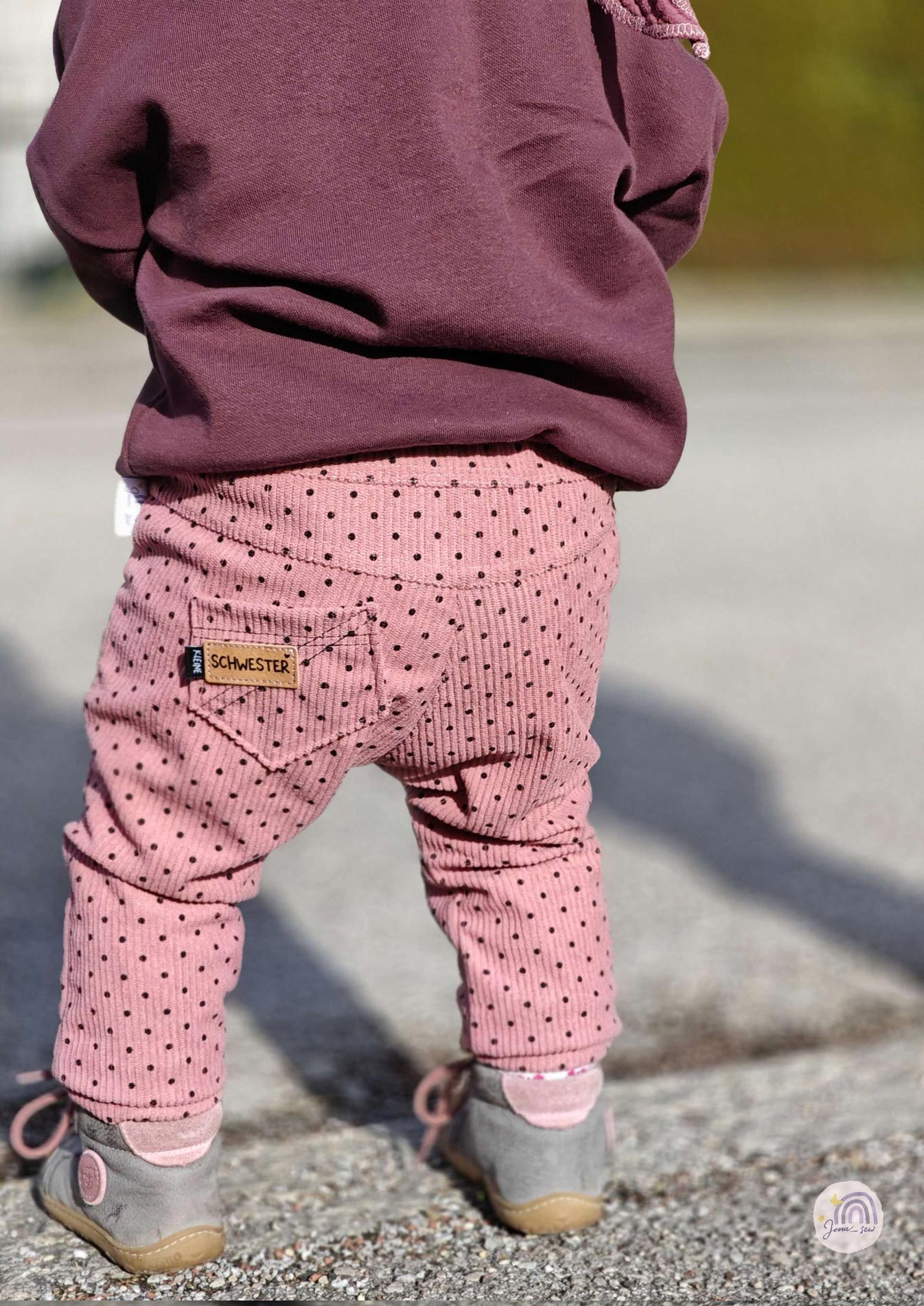 Snyggli-Schnittmuster-Hose-Elsker-Luften-Cord-Stretchcord-Babys-Kinder-Teens-Junge-Mädchen-Gr-56-122-punkte