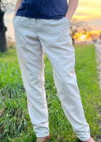 Snyggli-Schnittmuster-Hose-loose-fit-Solskin-Damen-Leinen-Cord-Chambray-nähen-Größe-32-50-high-waist