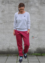 Snyggli-Schnittmuster-Hose-loose-fit-Solskin-Damen-Leinen-Cord-Chambray-nähen-Größe-32-50-low-waist-rot