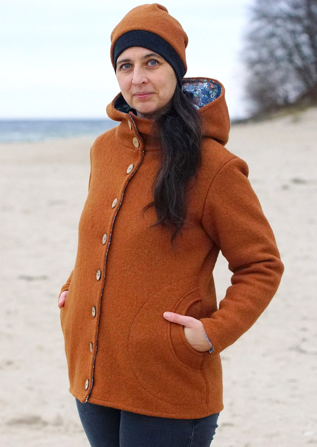 Snyggli-Schnittmuster-Jacke-Damen-Regnbue-Ebook-Nähanleitung-Walk-Fleece-Softshell-Knopfleiste