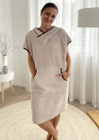 Snyggli-Schnittmuster-Long-Beachhoodie-Damen-Herren-unisex-Kitesurfen-Surfen-Musselin-Frottee-Poncho-Waffelpique-beige