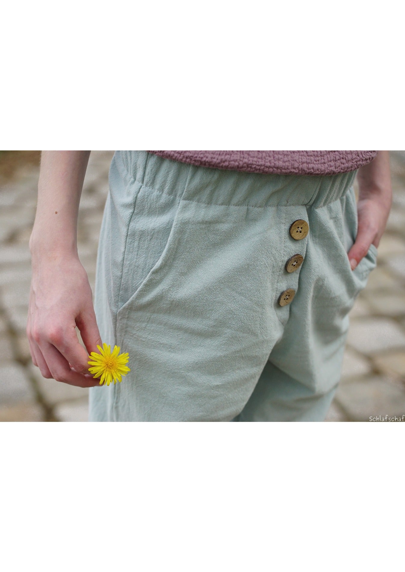 Loose fit Hose Solskin<br>Gr. 56-170<br>Schnittmuster Zweitbild