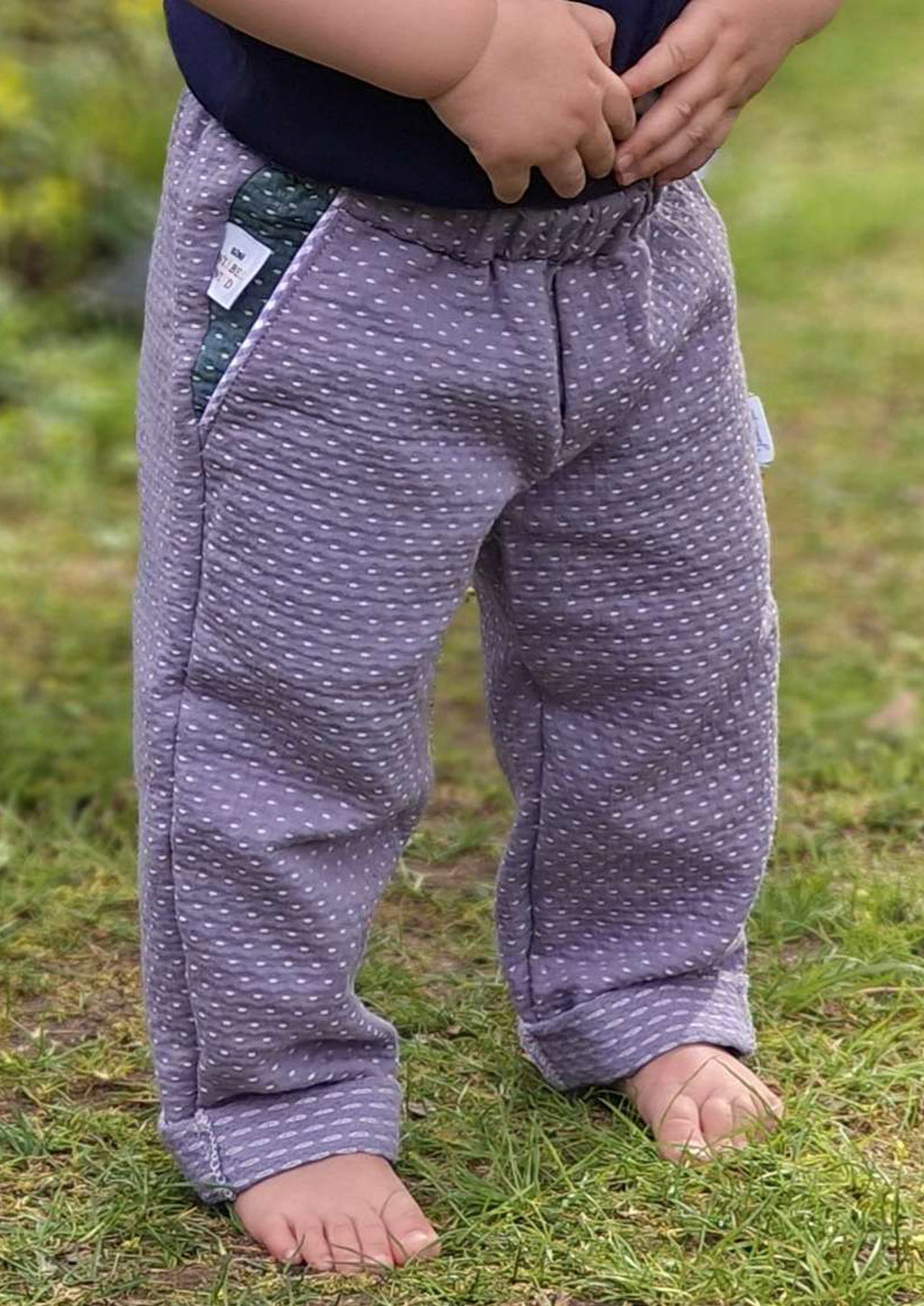 Snyggli-Schnittmuster-Loose-fit-Hose-Solskin-Cord-Canvas-Chino-Leinen-Babys-Kinder-Teens-Junge-Mädchen-Gr-56-122-Cord-Canvas-Leinen-Chino-lila