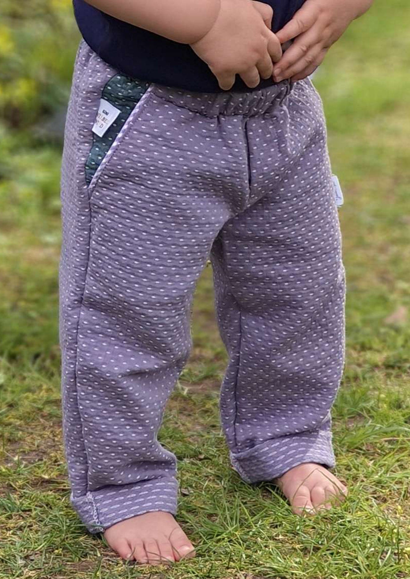 Snyggli-Schnittmuster-Loose-fit-Hose-Solskin-Cord-Canvas-Chino-Leinen-Babys-Kinder-Teens-Junge-Mädchen-Gr-56-122-Cord-Canvas-Leinen-Chino-lila