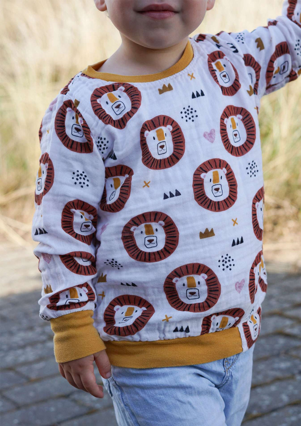 Snyggli-Schnittmuster-Musselin-Hoodie-Musling-löwen